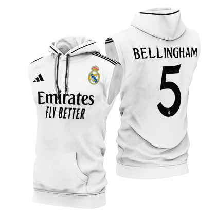 Home Sleeveless Hoodie 24/25 White