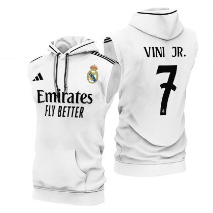 Home Sleeveless Hoodie 24/25 White